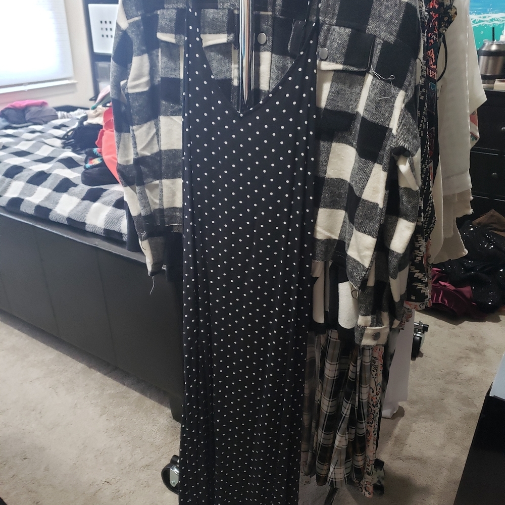 Polkadot maxi dress